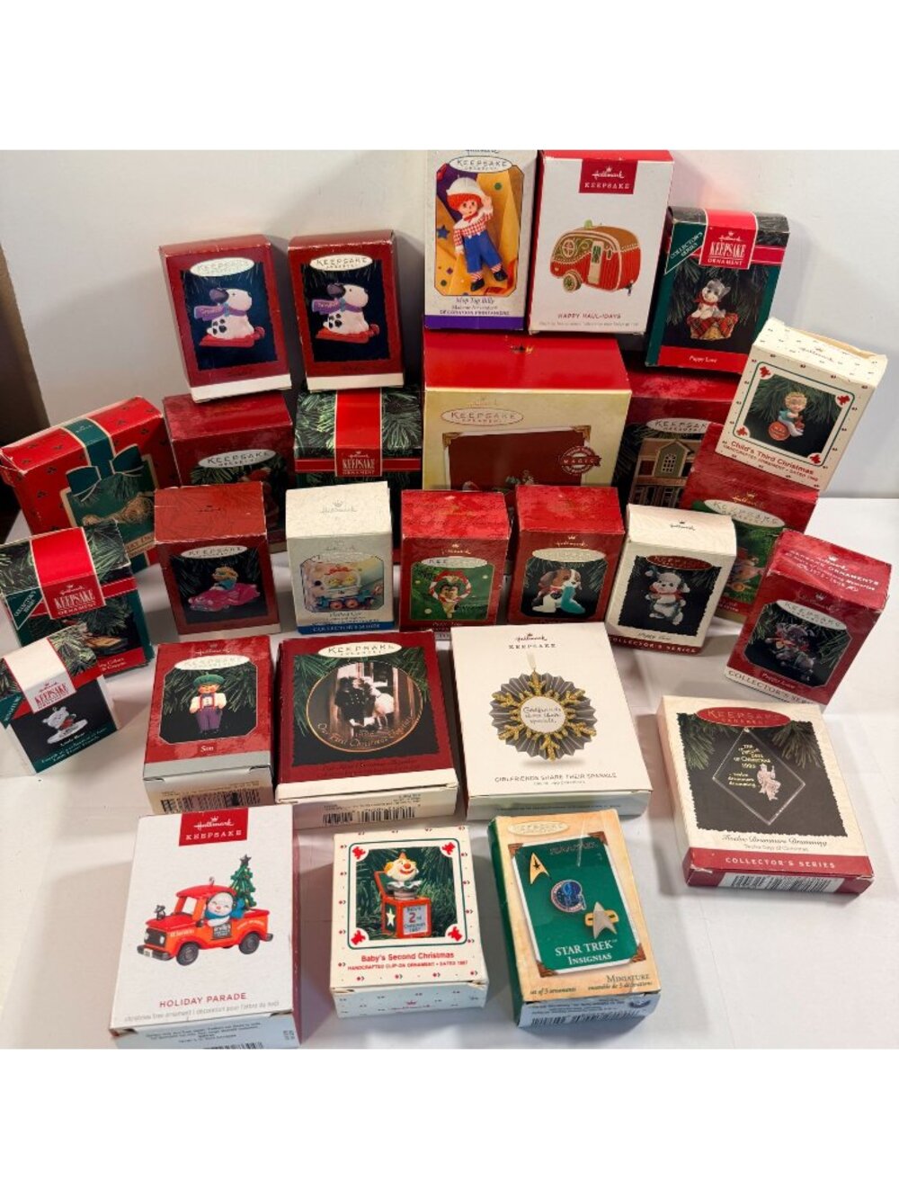 Vintage Hallmark Keepsake Christmas Ornament Lot Large Variety See Pics